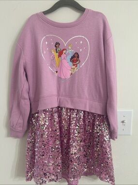 Disney Pink Pink Sequin Princess Dress